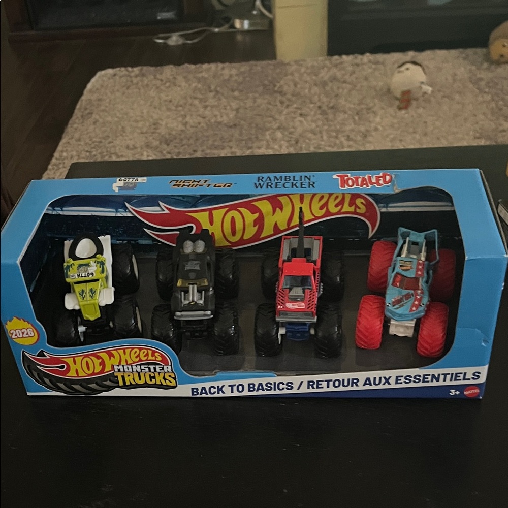 Hot Wheels Monster Trucks Back to Basics Set